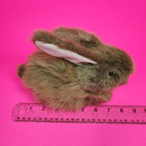 Vintage TY Easter Bunny Rabbit Plush Toy Classic Nibbles Brown - Picture 8 of 9